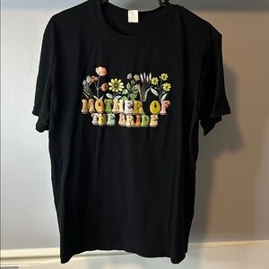 Black Graphic mother of the Bride  T-Shirt